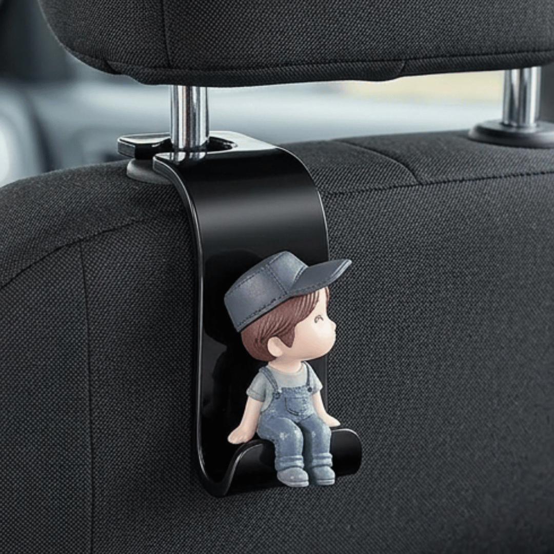Car Backseat Headrest Hook Hanger | Universal Fit | Space Saver Car Organizer | Pack of 2