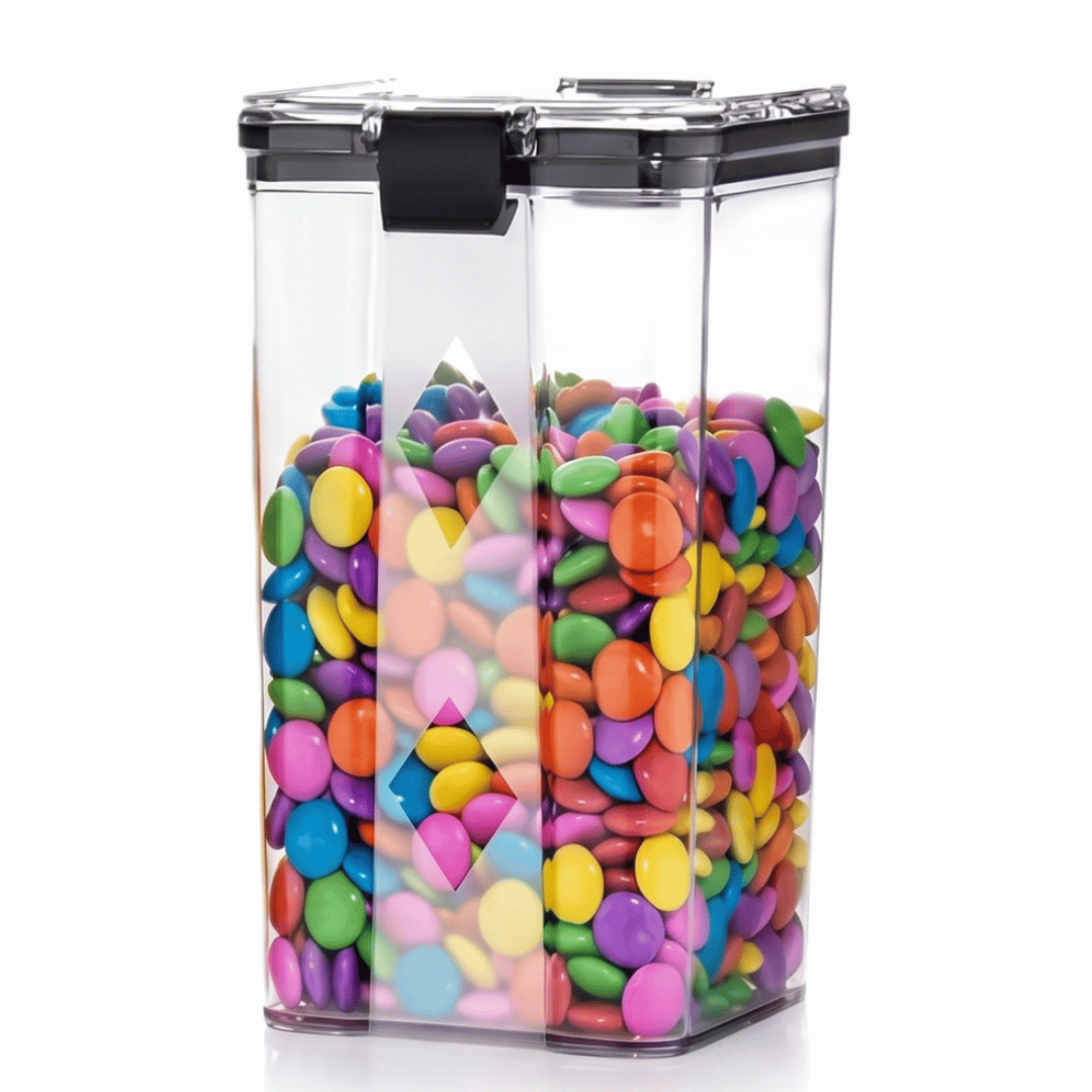 Airtight Kitchen Storage Container Set with Locking Lid | Pack of 6 | Fridge and Pantry Organizer