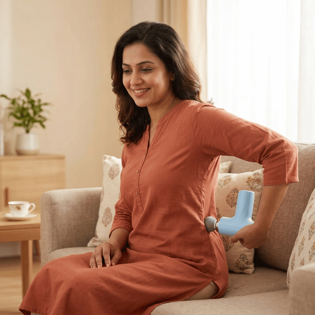 Electric Vibrating Massage Gun | Multiple  Interchangeable Heads | Deep Tissue Muscle  Relaxer | Rechargeable